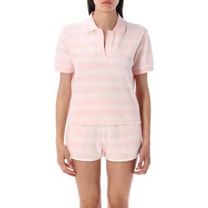 스포티앤리치 반팔 티셔츠 TO001620302ST65 3951 PINK STRIPED