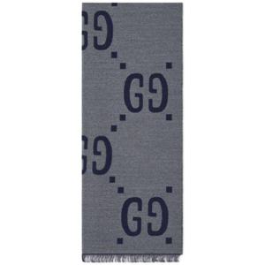 구찌 머플러 스카프 4955924G3504063 LIGHT GRAY DOM