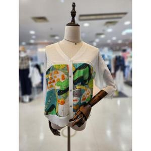 멜로디가든 세이브존08 추상화 가디건 M25M5C109