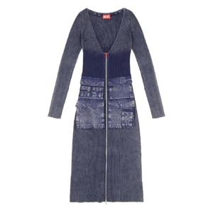 25 FW 디젤 골지 지퍼 프런트 포켓 데이 드레스 A194930QMAN TP439281126