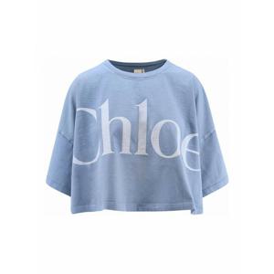 [CHLOE] 라프리마 여성 티셔츠 크롭 인 코튼 CH25AJH0918340Q Blue /8