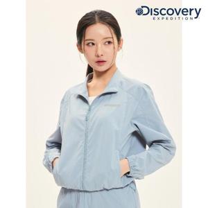 디스커버리 (DWTR91053_SBL) 프레시벤트 여성 폴튼 경량 세미오버핏 트레이닝 자켓 DXNW
