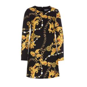 Versace 진스 꾸뛰르 바로크 프린트 긴소매 크루넥 미니 드레스 75HAO9A1NS304 G89 TP946365219