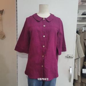 올리비아하슬러 DP01 둥근카라 블라우스 OHEMBL110