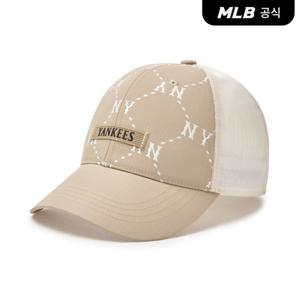 [MLB공식] 25S 다이아 모노그램 스포티브 메쉬캡 NY (D.Beige) 3AMCM0153
