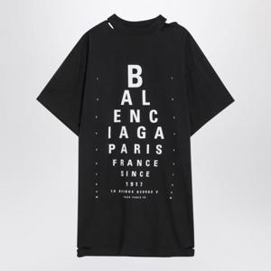 발렌시아가 반팔 티셔츠 811688TRVU6 Black