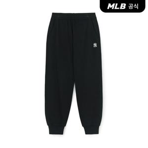[MLB공식] 25F 베이직 스몰로고 조거팬츠 NY (Black) 3APTB0154