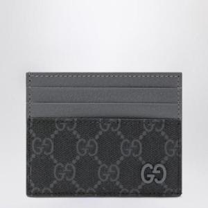 GUCCI GG Supreme black grey fabric card holder 795230FACQCXLGUC-1048