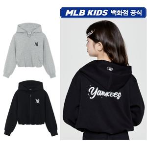 MLB키즈 스트리트 걸스 크롭 후드 집업티셔츠 (7FHDB125400)