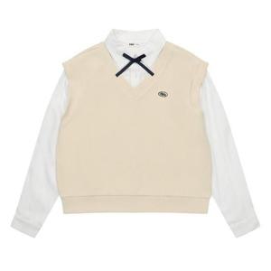 소이주니어 세이브존03 레이어드 셔츠 조끼티 25S1459-BE