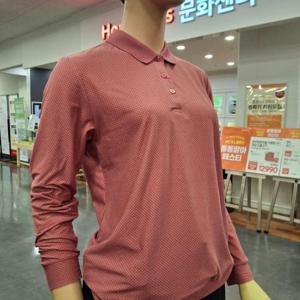 레드페이스 HC12 아이비요꼬칼라우먼티셔츠핑크 REWFTSG24252