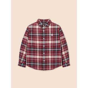[25FW 10%][빈폴키즈] [Essential] 약기모 체크 셔츠 - 레드 (BI5964UE26)