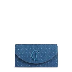크리스찬 루부탱 로고 플라크 장식 클러치 백 3245280LOUBI54 4245BLUE TP948784962