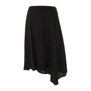 셀린느 어시메트릭 헴 실크 미디 스커트 2J508779R 38NO