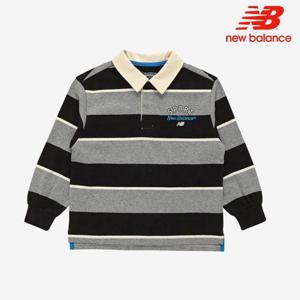 [뉴발란스] 키즈 스트라이프 럭비 티셔츠 NK9BE3107U-19 긴팔티