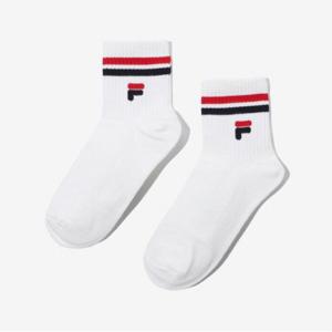 [FILA] TAG가5,000원 F로고 스트라이프 중목양말(FS3SCF6316X_OW