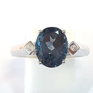 [블루케이] 런던블루토파즈 원석반지240327-20탄생석