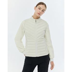 헤지스 골프 여성 23FW 스테디셀러퀼팅 패턴 다운 베스트 (IVORY) WWJU3D701IV