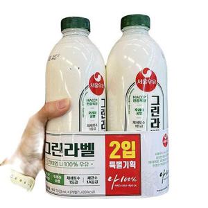 [에이알비티] 서울우유 그린라벨 1Lx2입 x 1개 47798