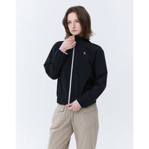헤지스 골프 여성 24SS 클리어런스스테디셀러솔리드 로고 후드점퍼 (BLACK) WWJU4A301BK