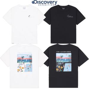 디스커버리키즈 DKRS59053 키즈 콜라보 핫썸머 그래픽(백) 반팔 티셔츠 기능성