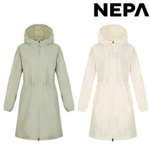[네파] 여성 봄 여름 긴기장 경량 바람막이 방풍 자켓 7J40664