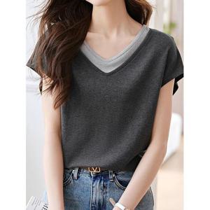 [카라]KARRA 데일리레이어드넥티셔츠_A5M0607