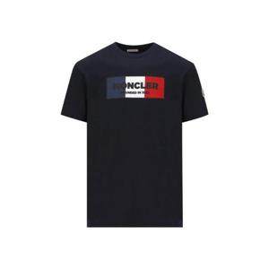 Moncler 로고 프린트 크루넥 티셔츠 8C000368390T 778 TP944873052