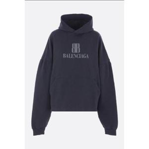 BALENCIAGA Nano BB cropped hoodie in jersey 818433TSVO31083