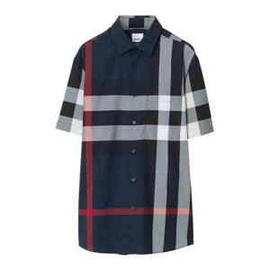 버버리 반팔 셔츠 8079592 Dark Blue