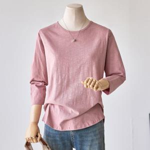 [커스텀에이블]베이직 랍자 라운드 7부 티셔츠_T2508TS108C