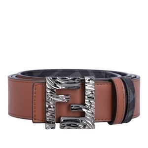 펜디 텍스처드 버클 더블 F 로고 벨트 7C0543AFF2 F1SCK