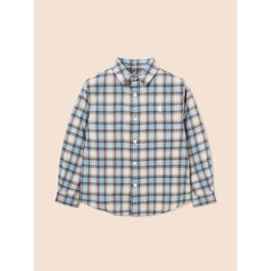 [25FW 10%][빈폴키즈] 약기모 옴브레 체크 셔츠 - 스카이 블루 (BI5964U03Q)