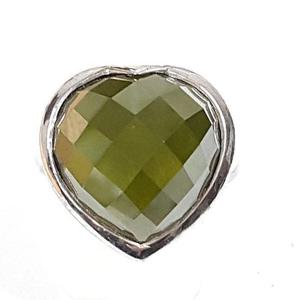 [블루케이] 실버925 그린토파즈 합성석반지 250305-10