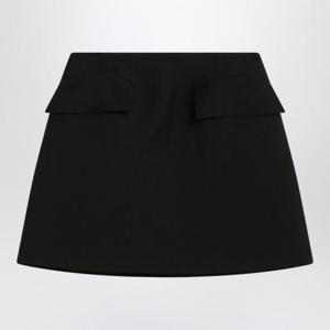 알렉산더 맥퀸 미디 스커트 824715QJADK 1000 BLACK