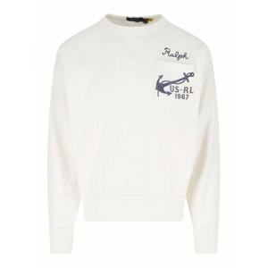[POLO RALPH LAUREN] 라프리마 남성 스웨트셔츠 스웨터 로고 crewshot 스웻셔츠 710965E16 화이트 /8