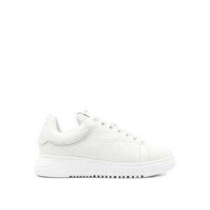 [EMPORIO ARMANI] 라프리마 남성 트레이너 레더 스니커즈 EM003663AF19999U0001 화이트 /8