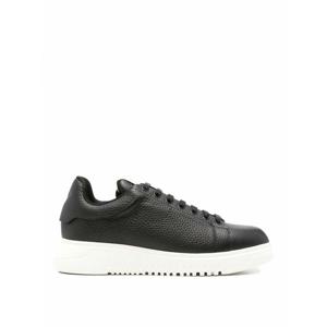 [EMPORIO ARMANI] 라프리마 남성 트레이너 레더 스니커즈 EM003663AF19999UC001 블랙 /8