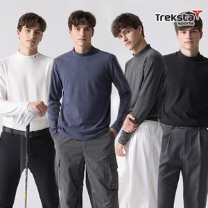 트렉스타 25FW 최신상 남성 웜브러쉬 카치온 모크넥 티셔츠 4종