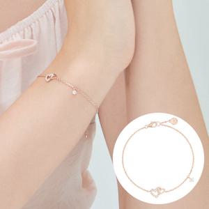[제이에스티나] DOUBLE HEART 팔찌 (JJLJBQ2BS323SR7S0)