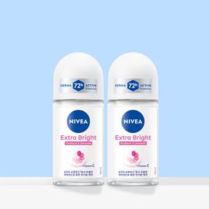 니베아 데오드란트 롤온 엑스트라 브라이트 50ml 2개