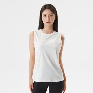 [데상트공식][40% OFF] 여성 베이직 슬리브리스 SP312TST71