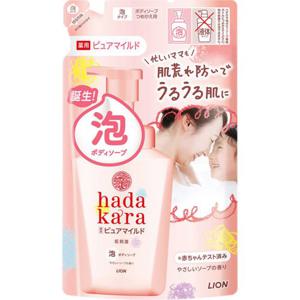 하다카라 (하다카라) 바디 소프 (폼 포함), 약용, 퓨어 마일드 타입, 젠틀 솝 프래그런스, 리필용, 440mL