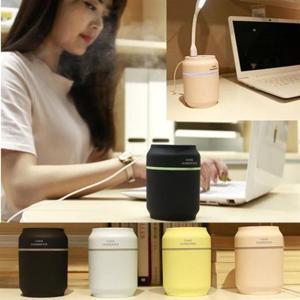 디자인캔 가습기 탁상용 사무실용 LED무드등 USB가