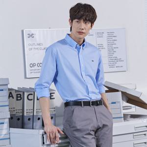 [시즌오프 30% 인하] 라코스테 공식 남성 뉴 저지 스트라이프 셔츠 CH442E-55G HBP