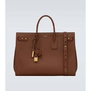 생로랑 Sac de Jour 슬림 라지 레더 토트 백 P00723099