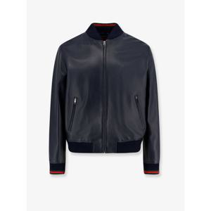 [GUCCI] 라프리마 남성 자켓 레더 witth Web 디테일 793726 XNA3M4044 BLU NAVY/VROSSOV /12