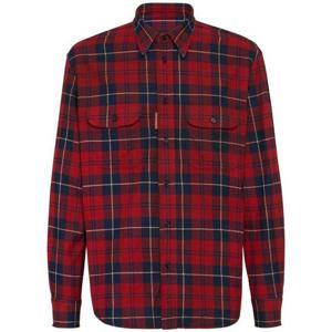 디스퀘어드2 긴팔 셔츠 S74DM0951 D35297 001F INDIGO RED