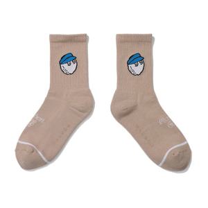 [말본골프]말본골프 버킷 자카드 크루 삭스 BEIGE M5143PSC01BEI