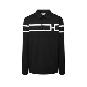 헤지스 골프 남성 24FW 스테디셀러H로고 블럭 긴팔 폴로티셔츠 (BLACK) WPTS4C691BK